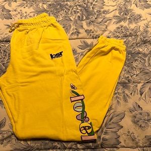 BSR Jogger Sweatpants Yellow size S